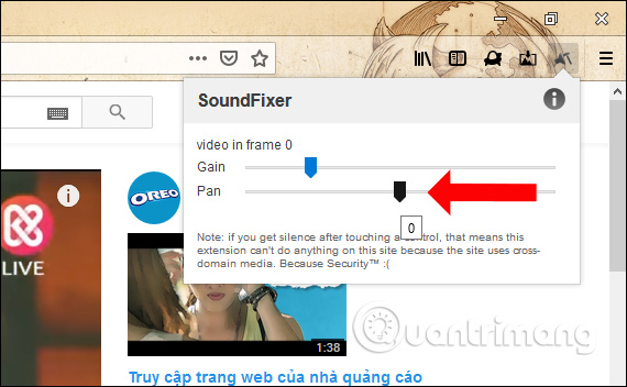 How to adjust YouTube audio on Firefox Picture 2