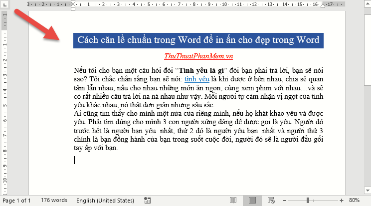 How to align correctly in Word to print beautifully in Word Picture 7