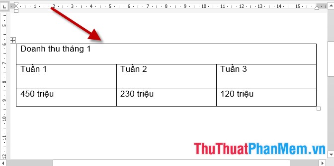 How to align text between cells in Word and Excel Picture 1