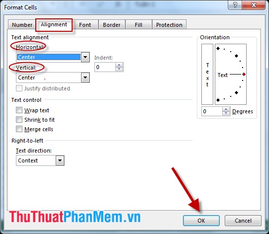 How to align text between cells in Word and Excel Picture 12