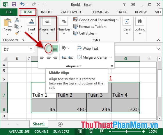 how to center text in word from top to bottom