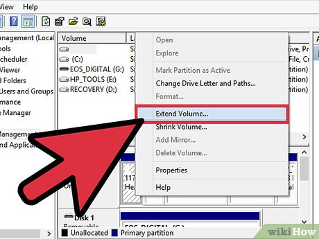 How to Allocate Free Space to C Drive in Windows 8 Picture 3