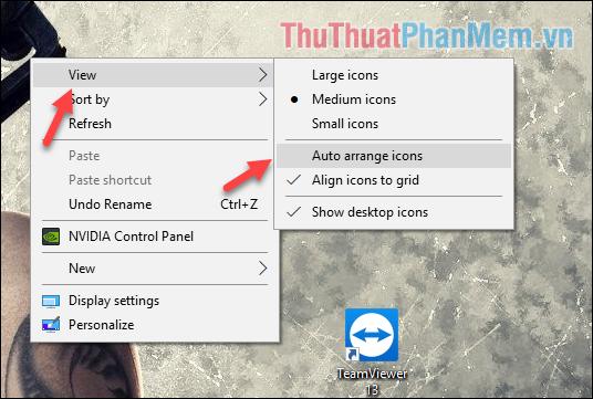 How to arrange the Icon icon on the Desktop Picture 2