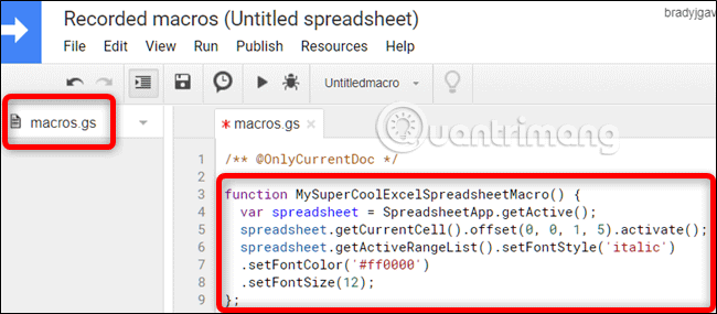 How to automate Google Sheets with macros Picture 14