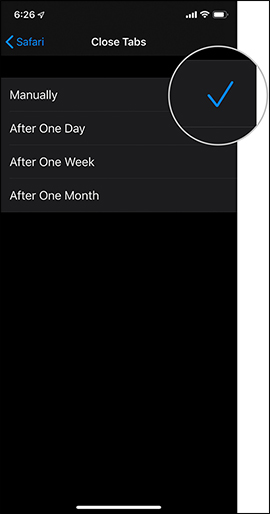 How to automatically close the Safari tab on iPhone Picture 4