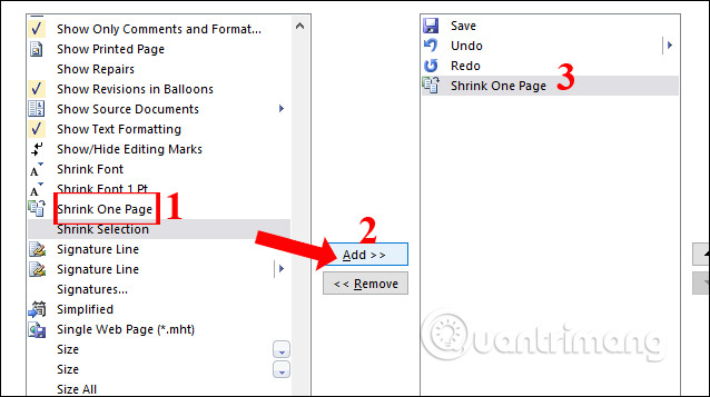 How to automatically collapse Word documents Picture 3