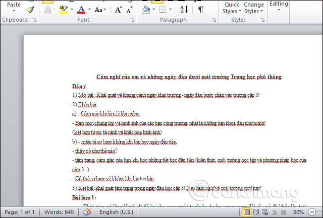 How to automatically collapse Word documents Picture 5