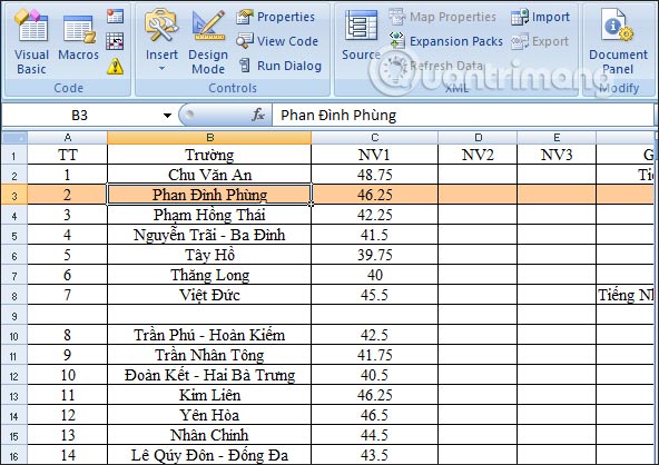 How to automatically color rows and columns in Excel Picture 11