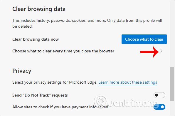 How to automatically delete web data on Edge Chromium Picture 3