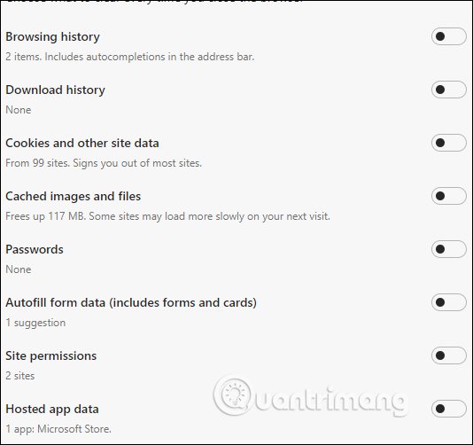How to automatically delete web data on Edge Chromium Picture 4
