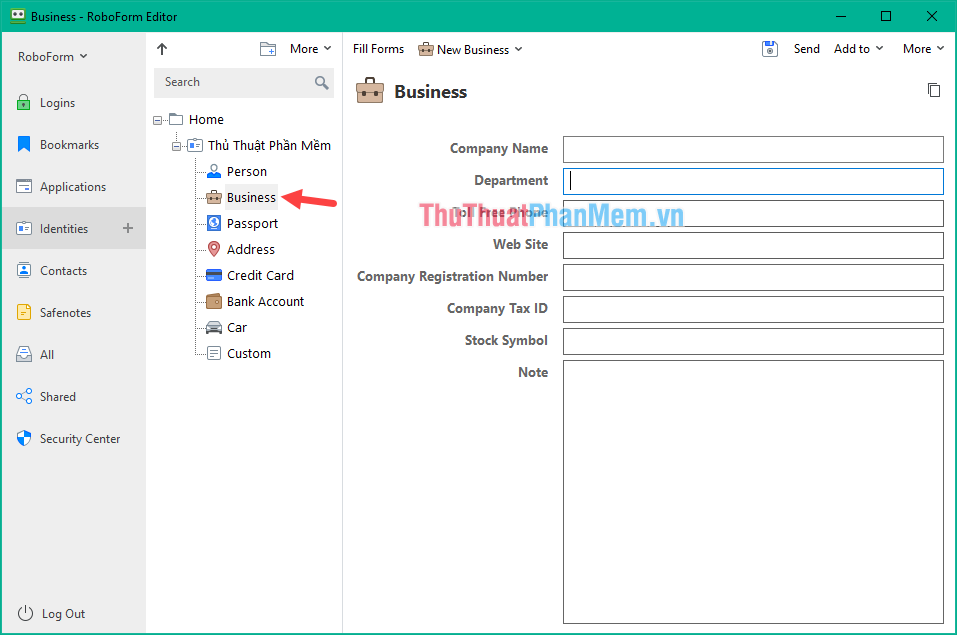 How to automatically fill in personal information, registration information on the Web with Roboform Picture 11