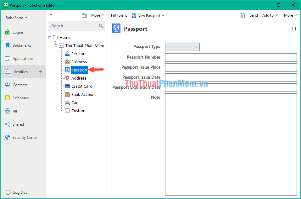 How to automatically fill in personal information, registration information on the Web with Roboform Picture 12