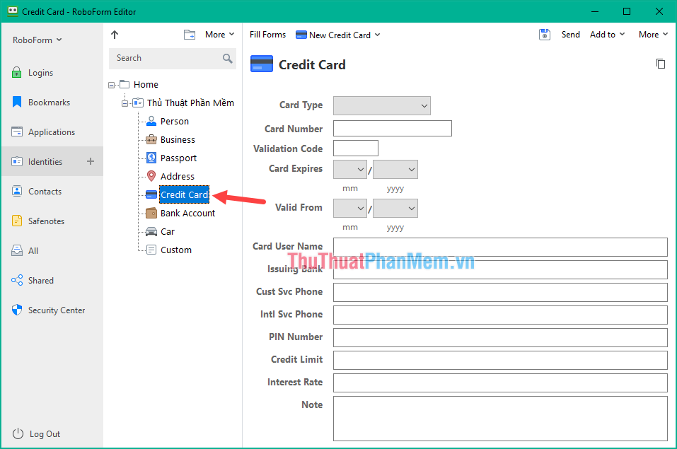 How to automatically fill in personal information, registration information on the Web with Roboform Picture 13