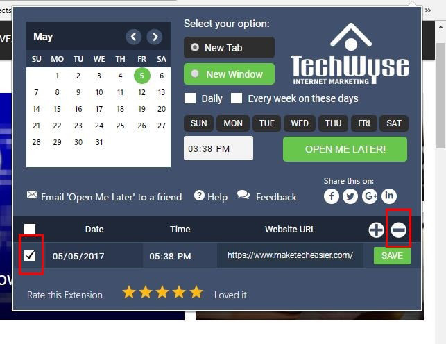 How to automatically open a website at a specific time Picture 6