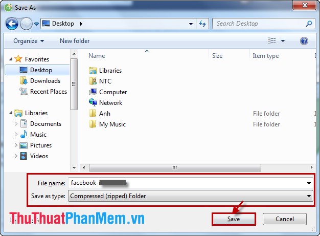 How to back up all Facebook account data to the computer Picture 6