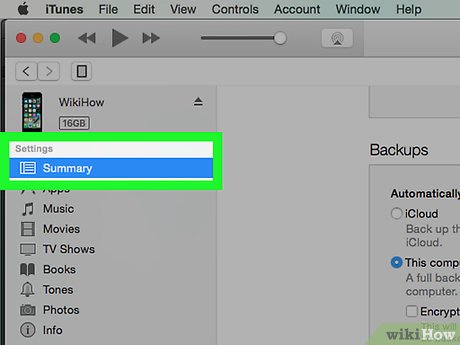 How to Back Up an iPhone to iTunes Picture 12
