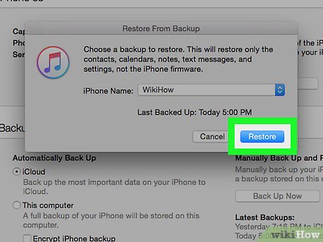 How to Back Up an iPhone to iTunes Picture 14