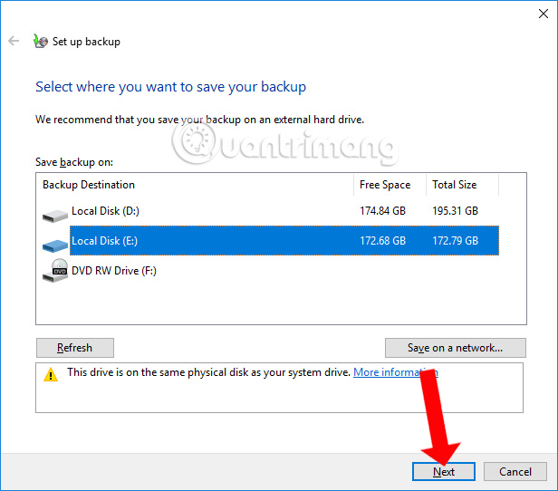 How to back up automatically on Windows 10 Picture 4