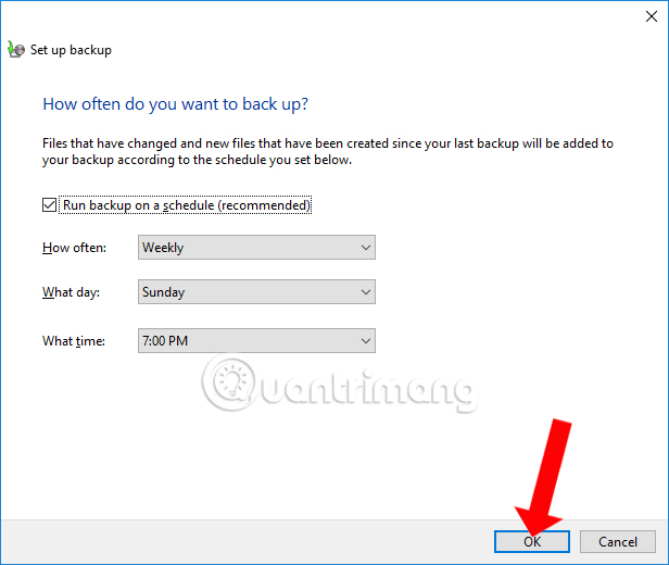 How to back up automatically on Windows 10 Picture 8