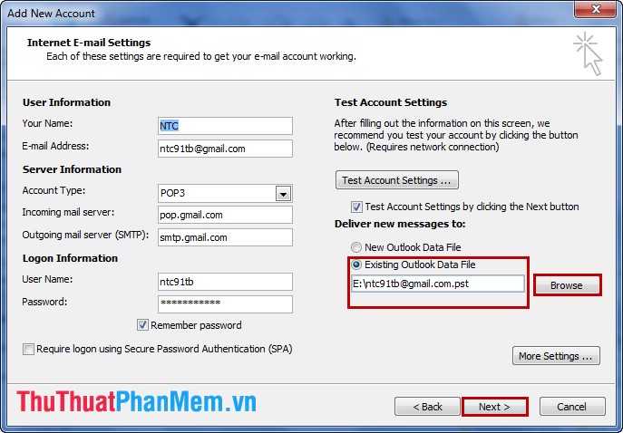 How to back up data in Outlook Picture 6
