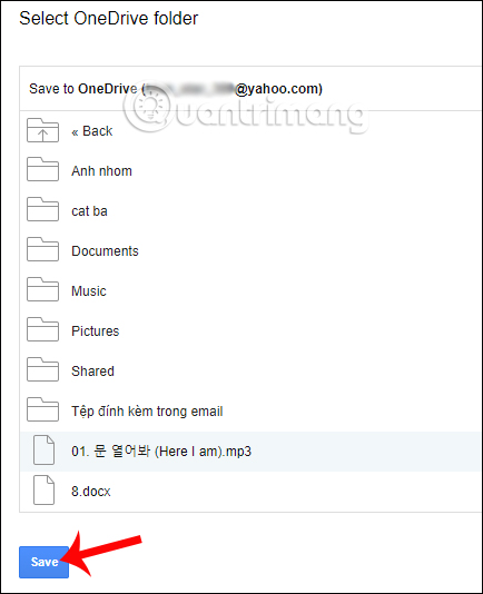 How to back up email on Gmail to OneDrive Picture 10