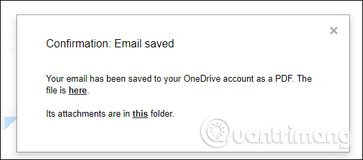 How to back up email on Gmail to OneDrive Picture 11