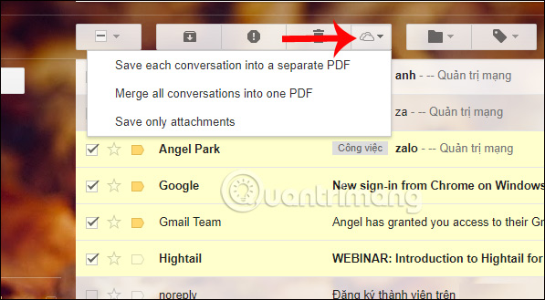 How to back up email on Gmail to OneDrive Picture 13
