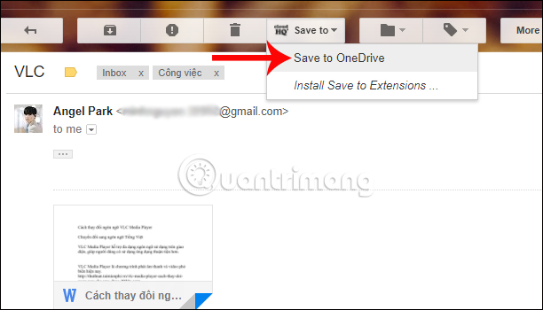 How to back up email on Gmail to OneDrive Picture 9