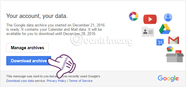 How to backup all email on Gmail to your computer Picture 7