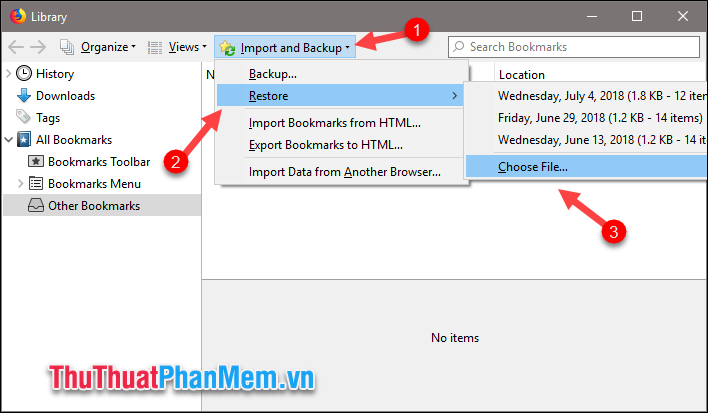 How to backup and restore bookmarks on Chrome, Coc Coc, Edge, Firefox Picture 8