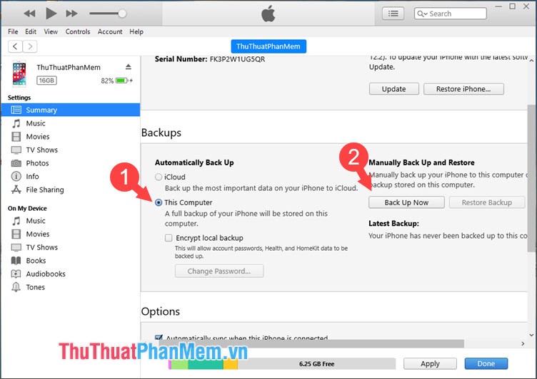 How to Backup and Restore data on iPhone, iPad Picture 7