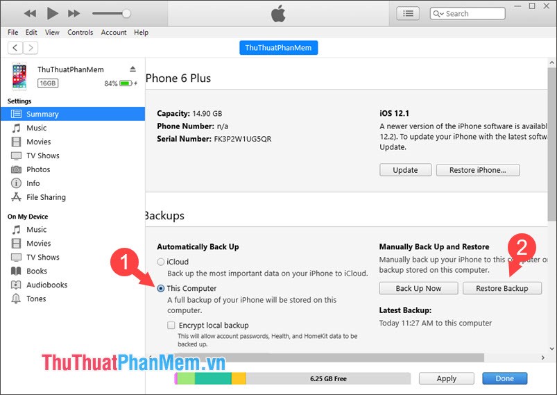 How to Backup and Restore data on iPhone, iPad Picture 8