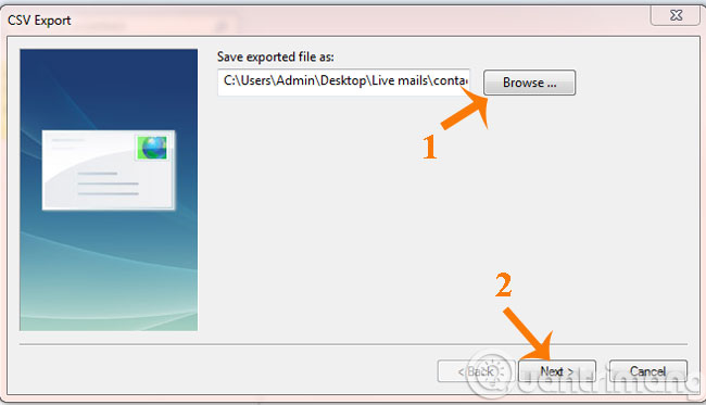 How to backup and restore data on Windows Live Mail? Picture 8