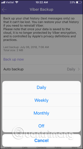 how to restore viber messages from icloud