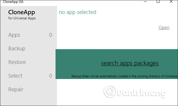 How to backup and restore UWP applications Windows 10 Picture 3