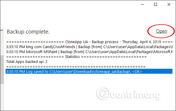 How to backup and restore UWP applications Windows 10 Picture 7