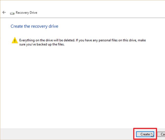 How to backup and restore Windows 10 from System Image Picture 7