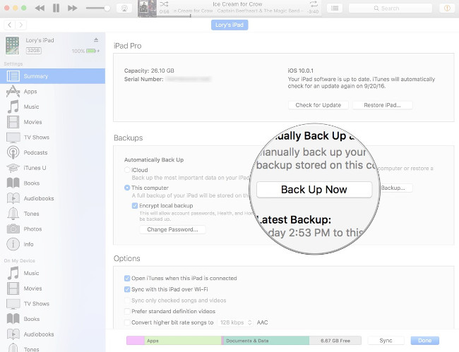 How to backup data on iPhone or iPad Picture 6