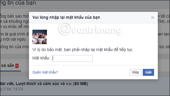 How to backup Facebook data to your computer Picture 10