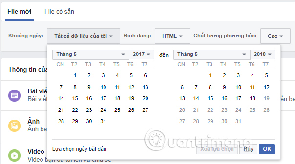 How to backup Facebook data to your computer Picture 5