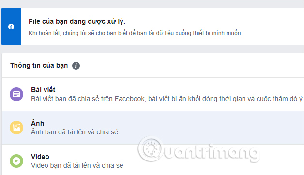 How to backup Facebook data to your computer Picture 7