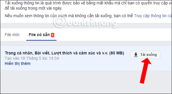 How to backup Facebook data to your computer Picture 9