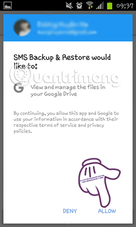 How to backup SMS messages with SMS Backup and Restore Picture 9
