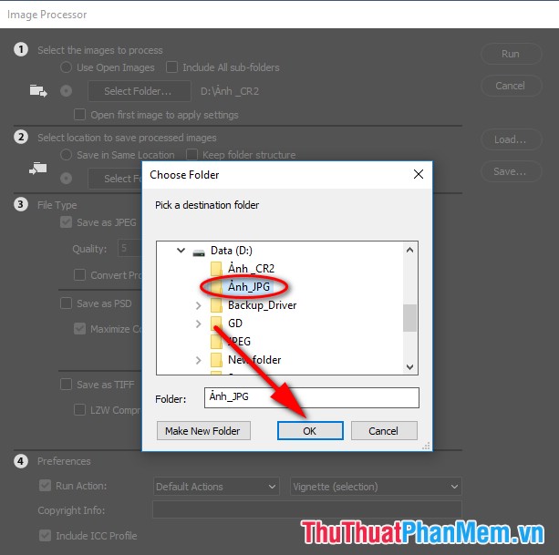How to batch convert CR2 files to JPG extremely fast using Photoshop Picture 5