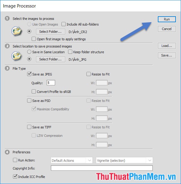 How to batch convert CR2 files to JPG extremely fast using Photoshop Picture 6