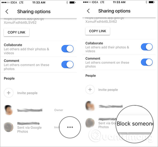 How to block a person in Google Photos Picture 4