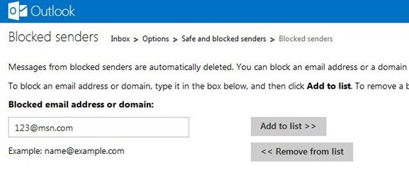 How to block an email address on Outlook Picture 4