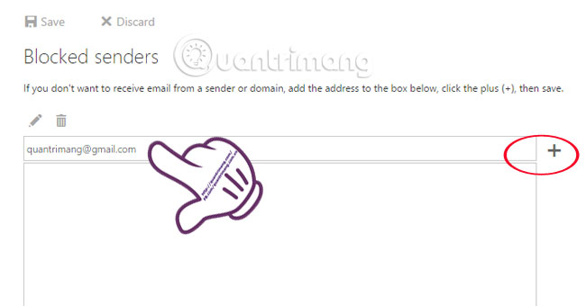 How to block any email in Hotmail Picture 3