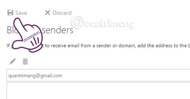 How to block any email in Hotmail Picture 4