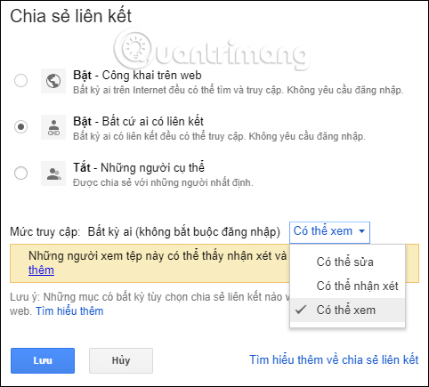 How to block downloading files and videos on Google Drive Picture 5
